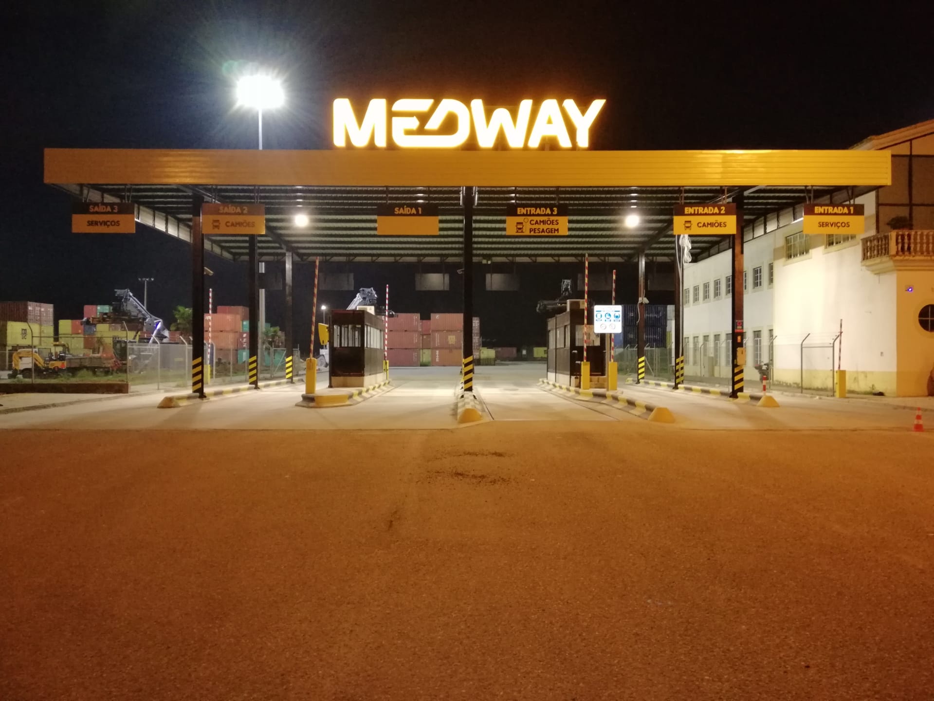 Mapas de rede da MEDWAY para transporte de mercadorias